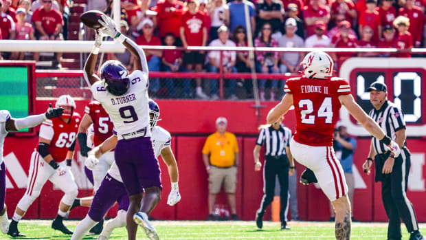 Northwestern interception 2023 vs Nebraska football USATSI_21700979